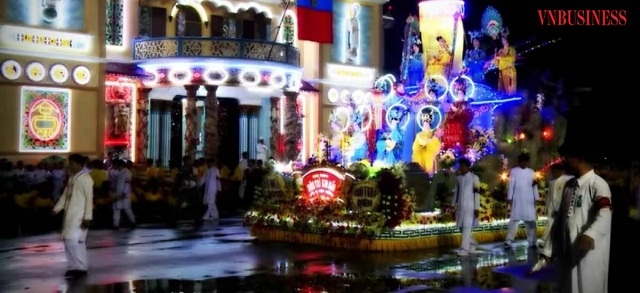 Các lễ hội độc đáo của đạo Cao Đài luôn thu hút du khách du lịch.