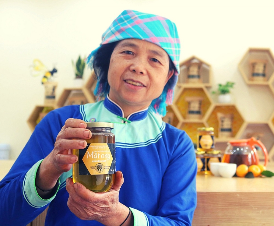 Sản xuất mật ong bản địa là hướng đi hiệu quả của HTX Hoàng Liên.