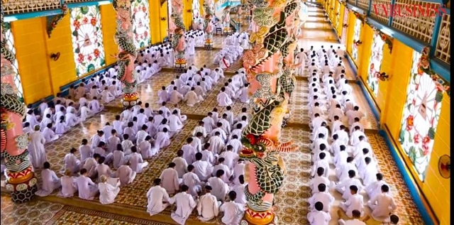 Đạo Cao Đài thu hút được số lượng tín đồ đông đảo đến từ nhiều thành phần xã hội