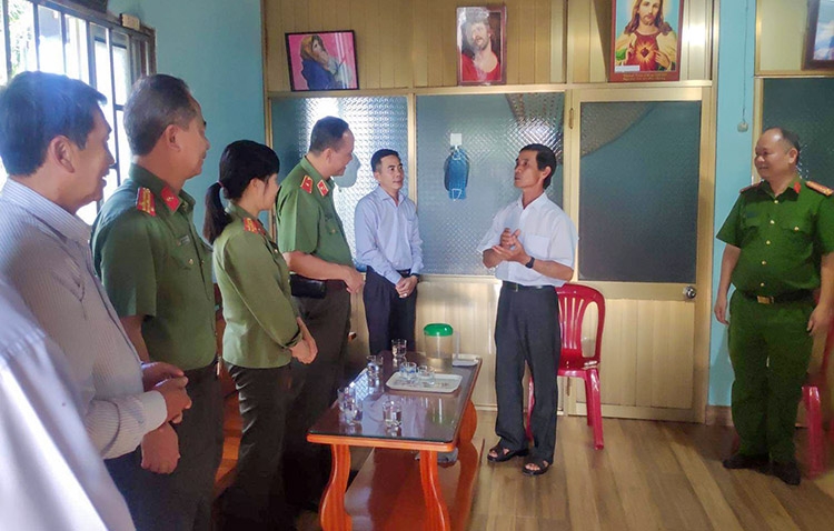 Các giáo dân ở xã Lộc Thanh (Tp.Bảo Lộc) được đánh giá rất cao trong phong trào “Toàn dân bảo vệ an ninh Tổ quốc”.