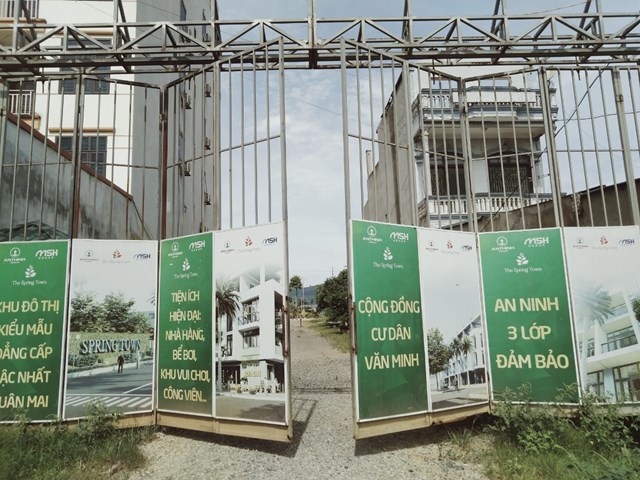 Dự án này chưa có lô biệt thự nào được hoàn thiện và chưa có người về ở (Ảnh: TL)
