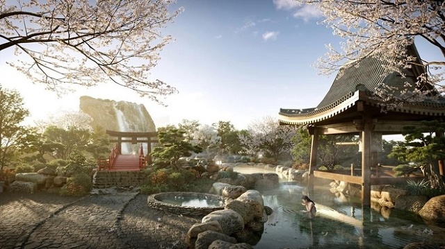 Khu trị liệu khoáng nóng Swanlake Residences trong Ecopark đang gây sốt miền Bắc