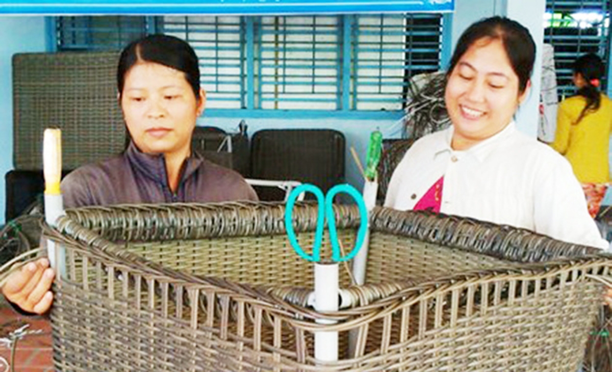 HTX Vĩnh Trạch đang là mô hình điểm trong đào tạo nghề tại địa phương (Ảnh TL).