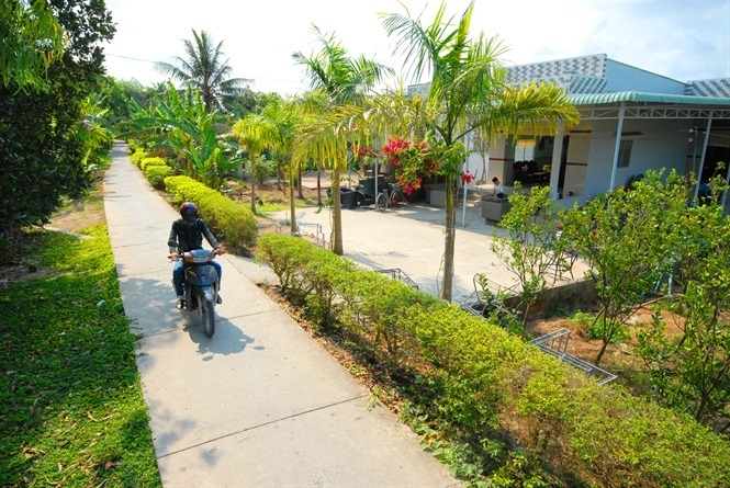 Nông thôn mới mang lại diện mạo mới cho làng quê.