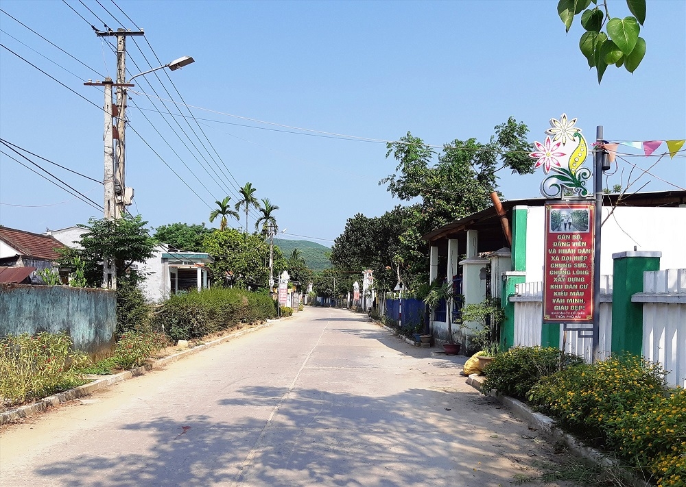 100% các tuyến đường ở Đại Hiệp được bê tông hóa nhờ xây dựng nông thôn mới.