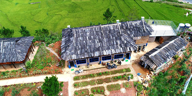 Mô hình homestay của các bạn trẻ người H'Mông ở Mù Cang Chải.