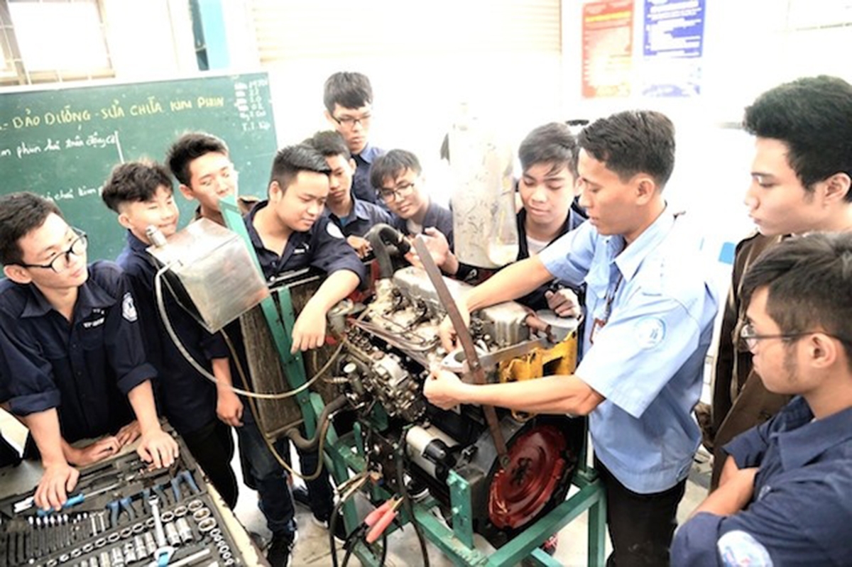 Xã sẽ tạo điều kiện để người lao động được tham gia các khóa học nghề của huyện, tỉnh tổ chức (Ảnh TL).