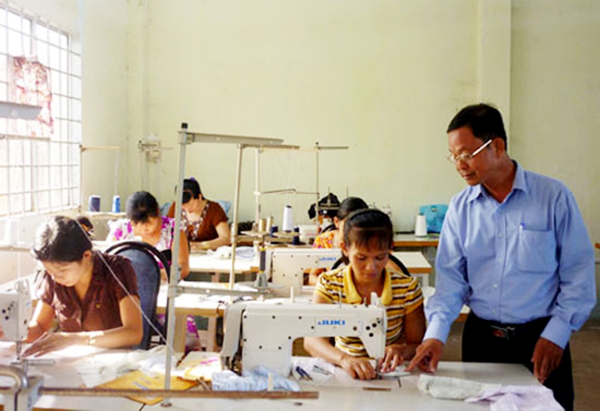 Thạnh Phú sẽ tiếp tục đẩy mạnh đào tạo nghề để tạo việc làm cho lao động nông thôn (Ảnh TL).