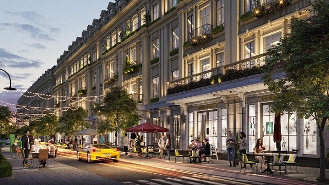 Chuỗi shophouse tạo nên những con phố mua sắm náo nhiệt ngay bên trong dự án