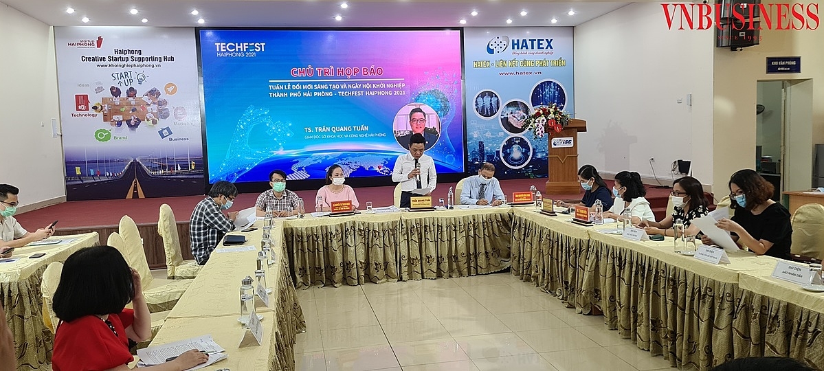 Ông Trần Quang Tuấn - Giám đốc Sở KH&CN TP Hải Phòng chủ trì buổi họp báo
