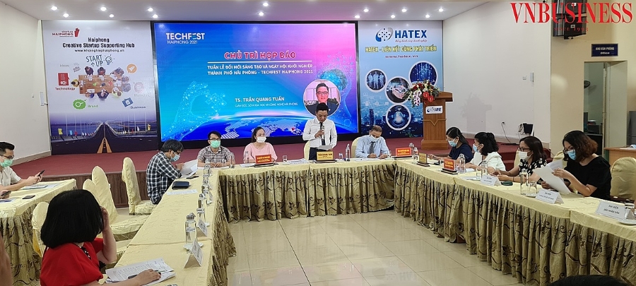 Ông Trần Quang Tuấn - Giám đốc Sở KH&CN TP Hải Phòng chủ trì buổi họp báo