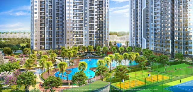 Hệ thống tiện ích như một resort thu nhỏ tại phân khu The Miami