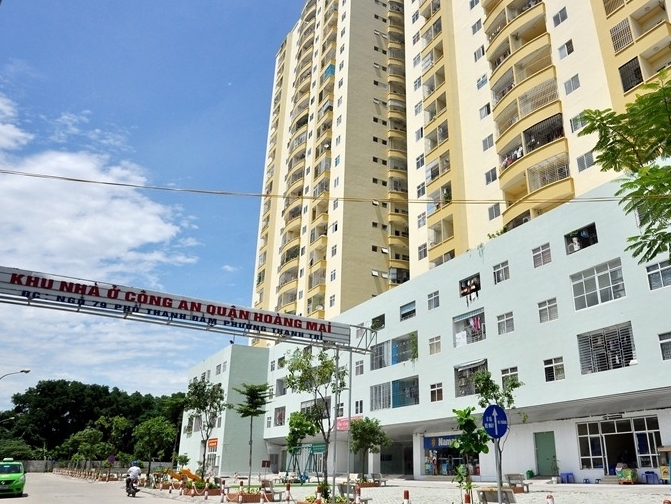 Dự án khu nhà ở Công an quận Hoàng Mai đã đưa vào hoạt động gần 4 năm, nhưng chủ đầu tư vẫn chưa hoàn thành nghĩa vụ tài chính.