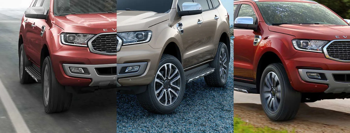 10. Đa dạng sự Lựa chọn: Với các lựa chọn màu sắc từ Đen tuyền tới Trắng tuyết, hay sắc Đỏ Sunset, diện mạo thu hút của Ford Everest có thể làm hài lòng mọi khách hàng với nhiều sở thích khác nhau. Đặc biệt hơn, khách hàng còn có thể lựa chọn các phiên bản Ford Everest với các gam màu ánh kim (metalic) như Xám Meteor, Ghi vàng, Bạc, hay Xanh Thiên thanh. Tất cả đều được tôn lên với bộ mâm xe hợp kim kích thước 20”.