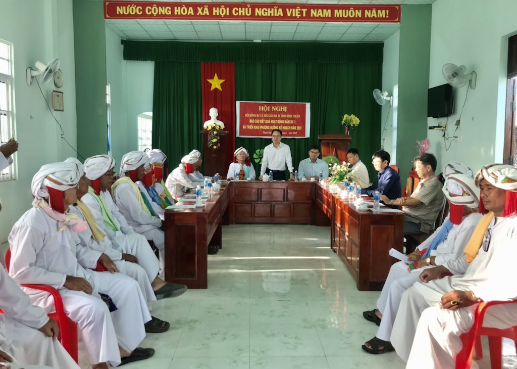 Các mô hình giữ gìn an ninh trật tự ở huyện Bắc Bình đã phát huy vai trò nòng cốt của các vị chức sắc tôn giáo người Chăm.