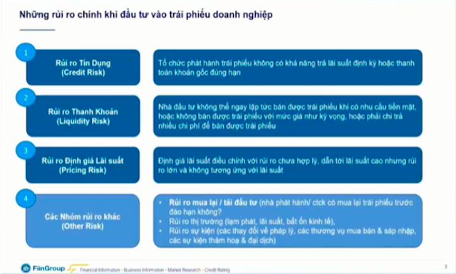 Các chuyên gia chỉ ra 4 nhóm rủi ro khi đầu tư vào trái phiếu doanh nghiệp.