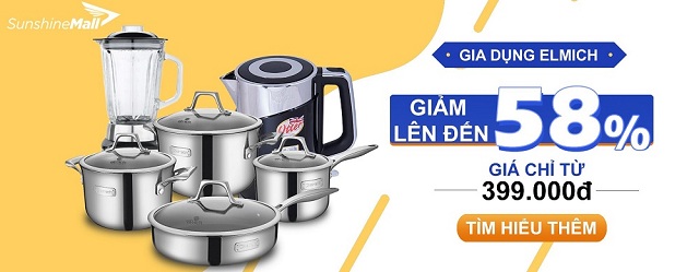 Sunshine Mall hợp tác với Elmich mang đến cho khách hàng rất nhiều ưu đãi hấp dẫn