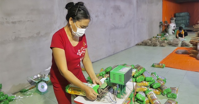 HTX Huấn Liên chú trọng đầu tư vào nhãn hiệu, bao bì để nâng cao giá trị miến dong.