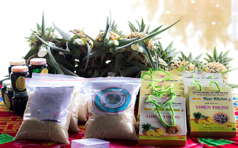 Các sản phẩm nông nghiệp của các HTX trên địa bàn huyện từng bước mở rộng thị trường tiêu thụ.