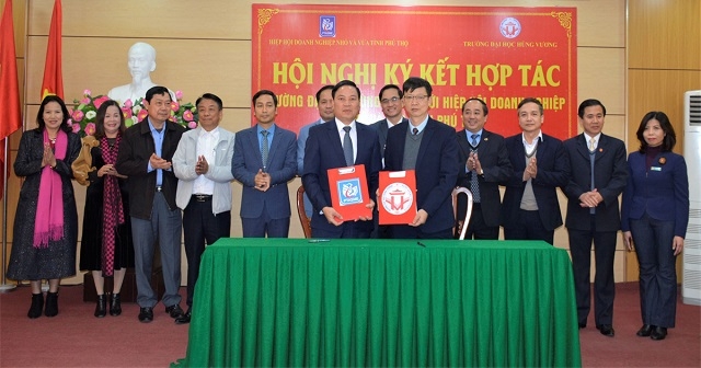 Trường Đại học Hùng Vương ký kết thỏa thuận hợp tác toàn diện với Hiệp hội Doanh nghiệp nhỏ và vừa tỉnh Phú Thọ.