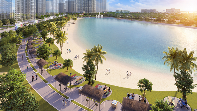 Cư dân tòa GS1 sẽ tận hưởng cuộc sống thú vị mỗi ngày tại công viên trung tâm Central Park.