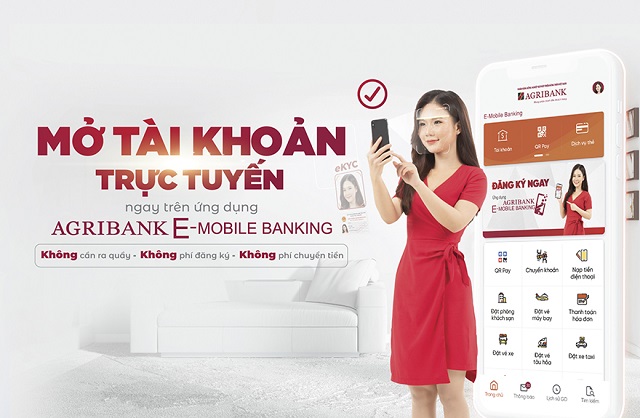 Agribank triển khai dịch vụ Mở tài khoản trực tuyến ngay trên điện thoại di động