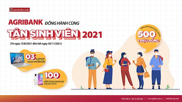 Agribank đồng hành cùng Tân sinh viên 2021