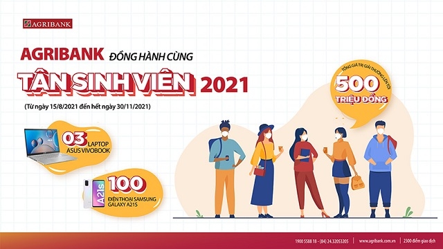 Agribank đồng hành cùng Tân sinh viên 2021