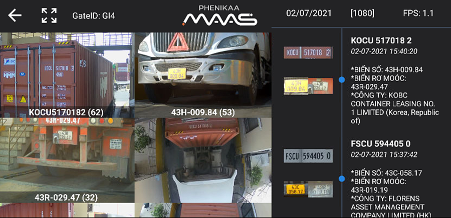 Gói giải pháp Smart Port sử dụng giải pháp ACCR và ALPR để giám sát, ghi nhận biển kiểm soát của xe container và số hiệu container ra vào tại cổng.