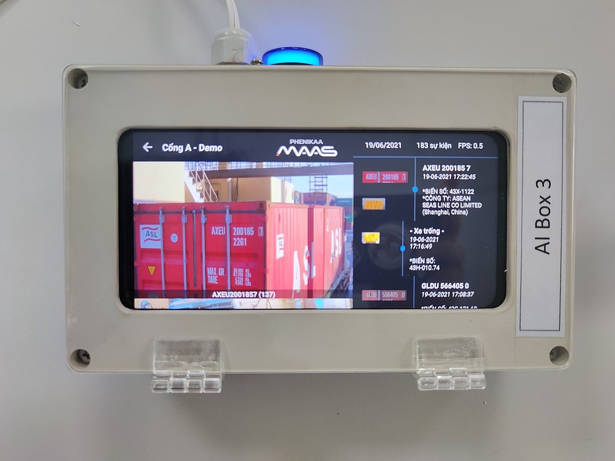 Thiết bị bHub AI Box sử dụng công nghệ AI on the Edge đang được triển khai tại Cảng Tiên Sa - Đà Nẵng.