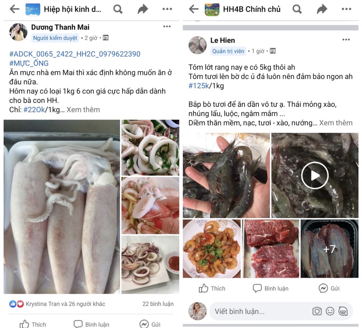 Rất nhiều sản phẩm được đưa lên rao bán ở các group cư dân ở chung cư.