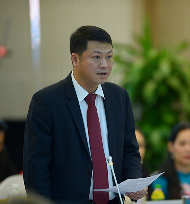 Ông Lê Ngọc Lâm, Tổng giám đốc BIDV. (Ảnh chụp màn hình)