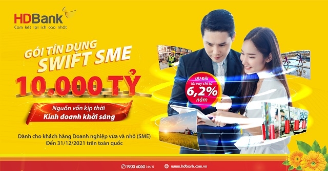 HDBank tăng gói hỗ trợ doanh nghiệp SME và hộ sản xuất kinh doanh lên 10.000 tỷ đồng