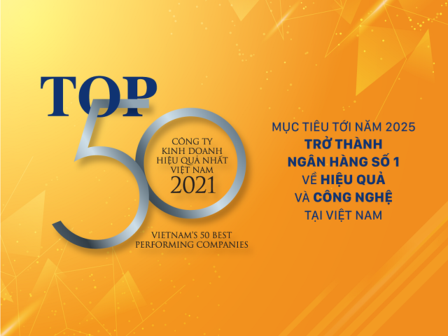 SHB được vinh danh Top 50 Doanh nghiệp kinh doanh hiệu quả