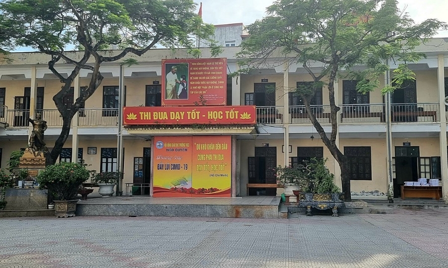 Quang cảnh trường THCS Ngô Quyền.