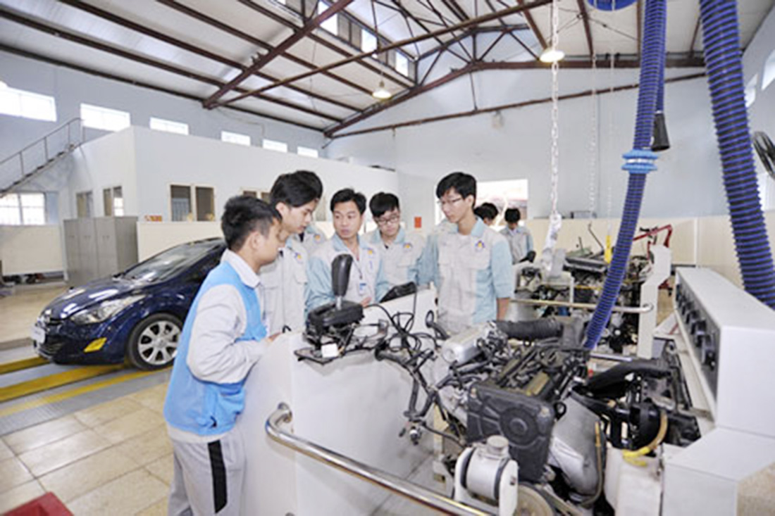 Kết nối với doanh nghiệp giúp các trường nghề triển khai tốt chương trình tuyển sinh là tuyển dụng.