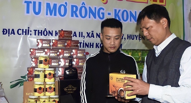 Các HTX phát triển vùng dược liệu an toàn, hữu cơ với hình thức liên kết với doanh nghiệp và bà con vùng Tu Mơ Rông.