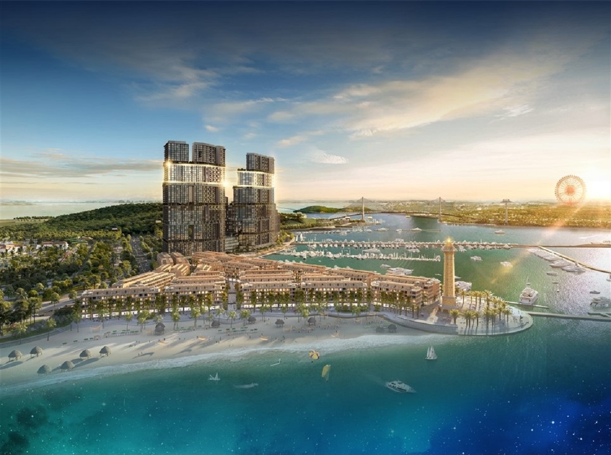 Dòng căn hộ The Platinum từ tầng 34-41 của Sun Marina Town.