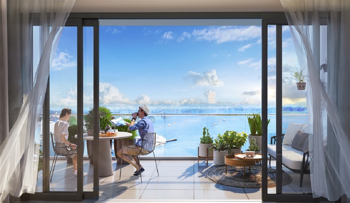 View từ ban công căn hộ