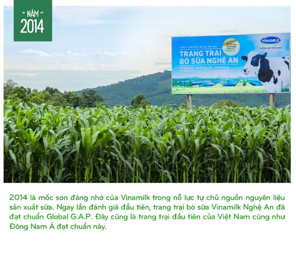 Trên đà thành công tại trang trại bò sữa Tuyên Quang, từ 2008-2012, Vinamilk liên tiếp xây dựng những trang trại bò sữa tại các tỉnh Bình Định, Nghệ An, Thanh Hoá, Đà Lạt.
