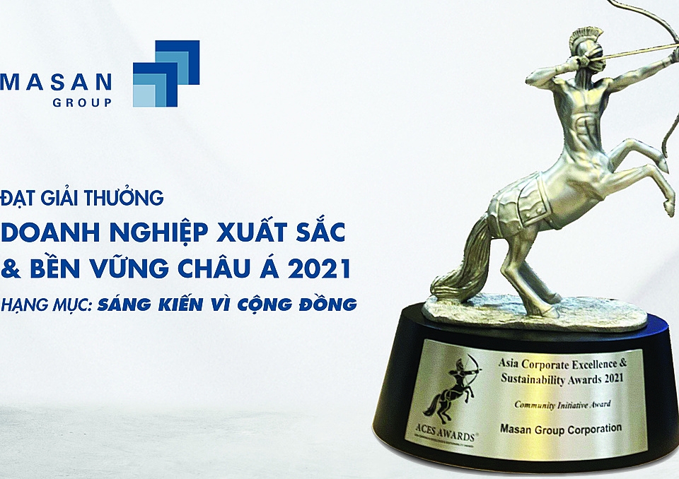 Masan đạt giải thưởng doanh nghiêpk xuất sắc và bền vững Châu Á 2021.