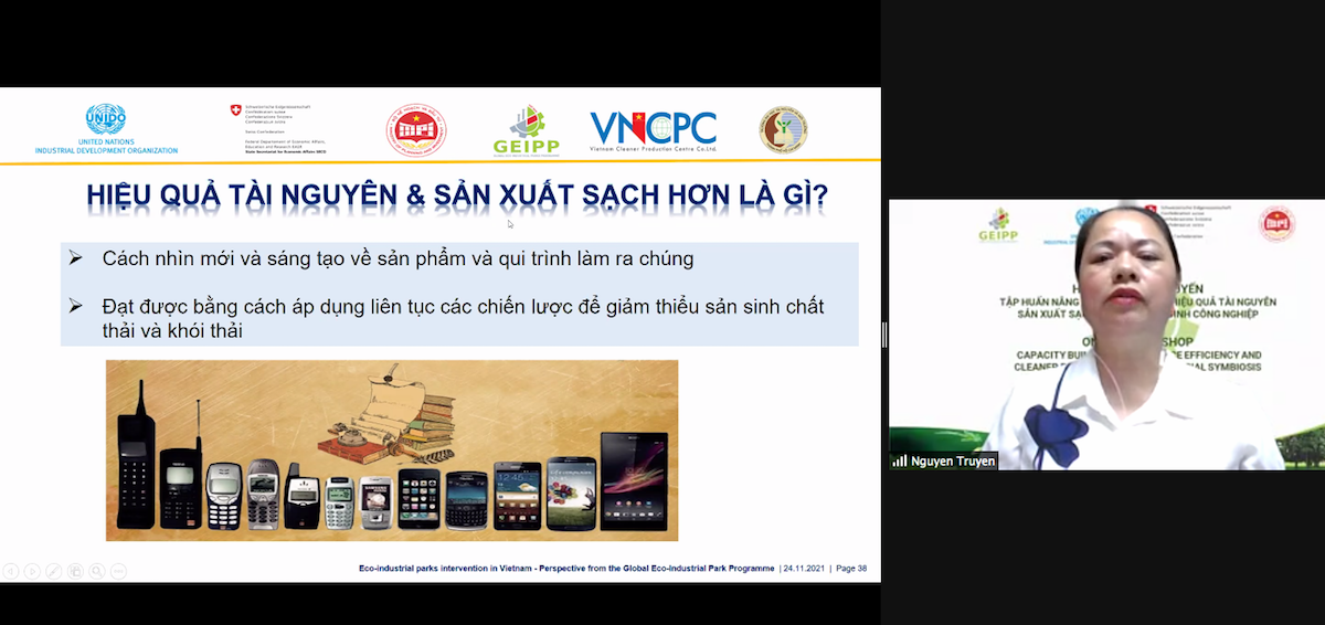 Hội thảo Tập huấn nâng cao năng lực hiệu quả tài nguyên sản xuất sạch hơn và cộng sinh công nghiệp.