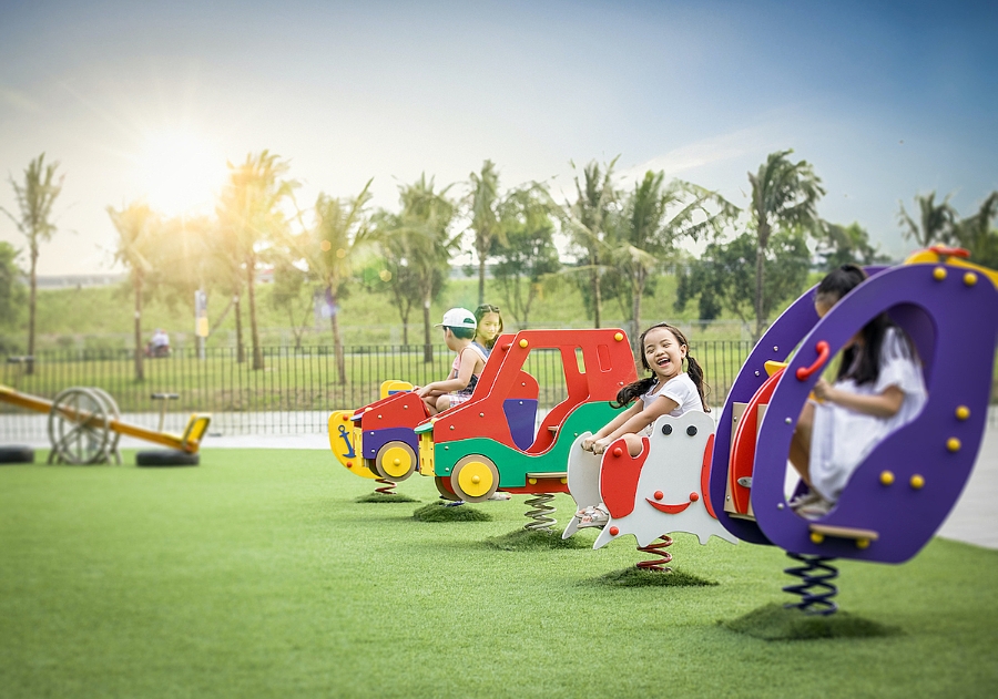 Những đại đô thị như Vinhomes Ocean Park là đích đến của các cuộc tháo chạy khỏi trung tâm cũ.