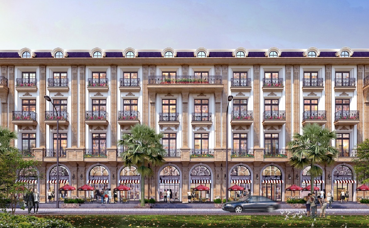 Kiến trúc sang trọng và bề thế của shophouse D’. Metropole Hà Tĩnh.