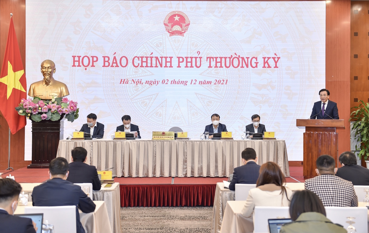 Họp báo Chính phủ thường kỳ tháng 11.