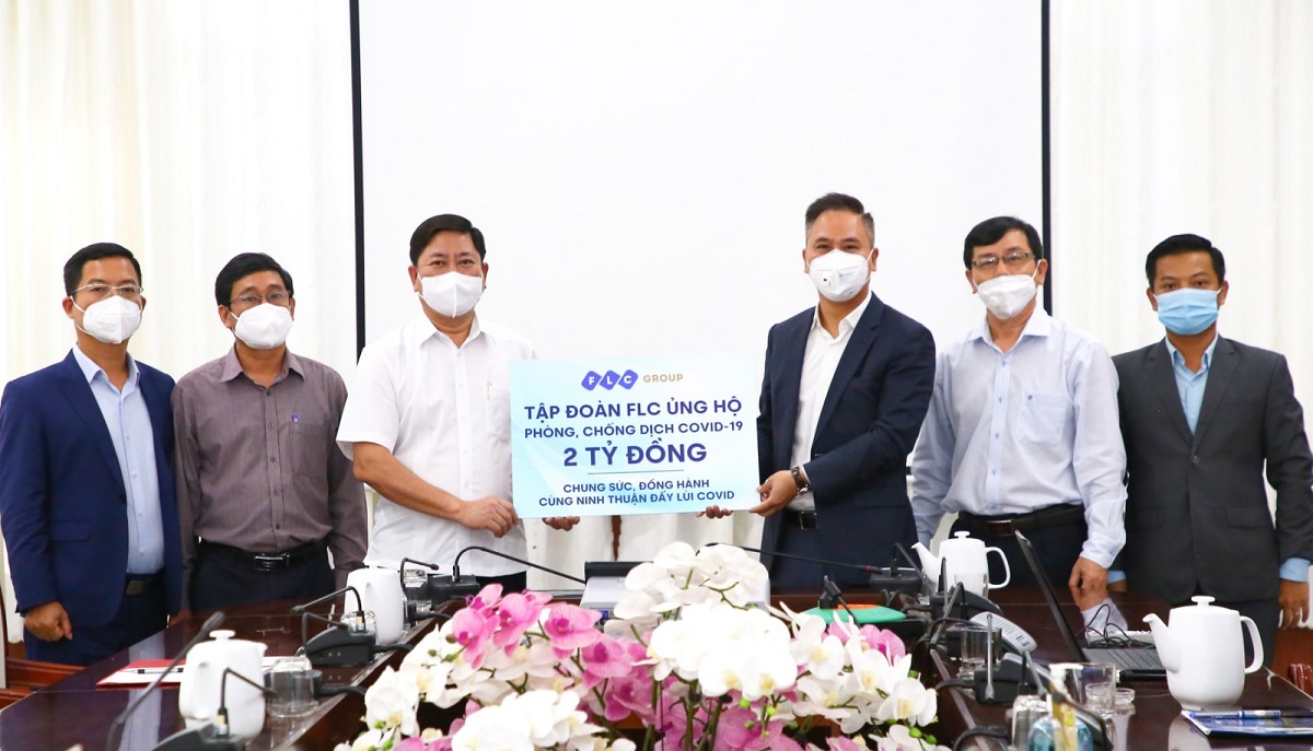 Tập đoàn FLC chung tay, đồng hành cùng Ninh Thuận đẩy lùi Covid.
