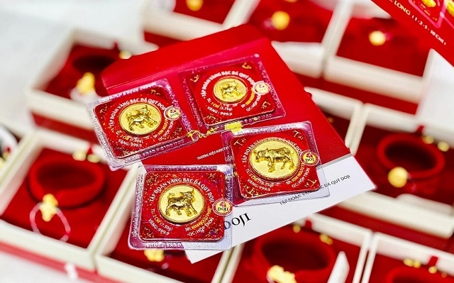 Giá vàng SJC tăng đến 400.000 đồng/lượng. (Ảnh: Int)