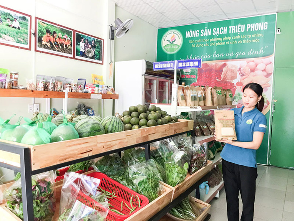 Nông sản Triệu Phong ngày càng có tiếng nhờ sản xuất sạch theo hướng hàng hóa, giá trị gia tăng (Ảnh TL).