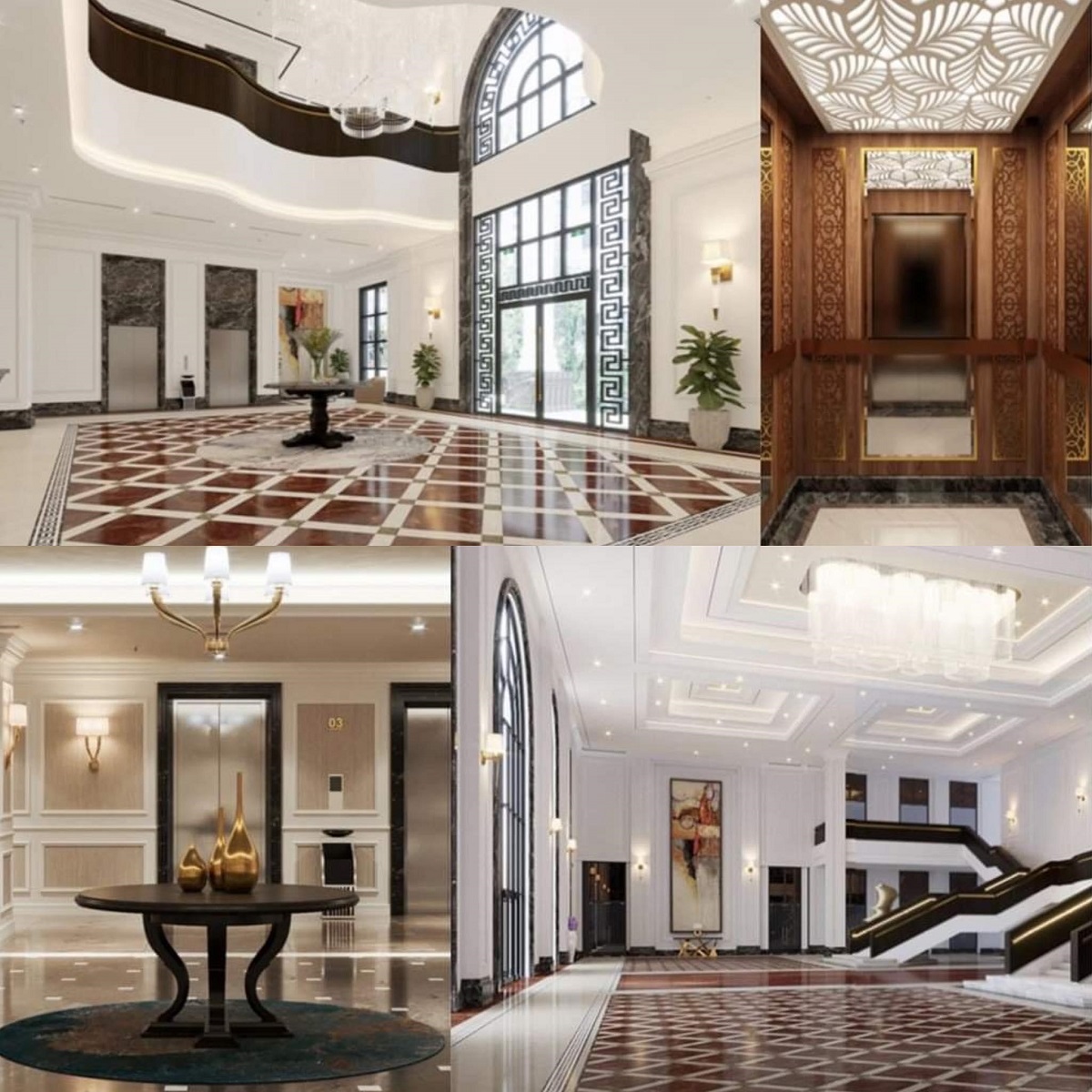 Không gian sang trọng, tinh tế với thiết kế tân cổ điển ấn tượng.