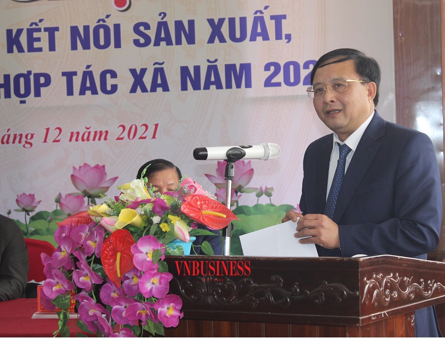 Ông Nguyễn Đức Vượng, Tỉnh ủy viên, Phó Chủ tịch UBND tỉnh Hà Nam cho biết, xúc tiến thương mại có vai trò quan trọng trong việc tiêu thụ và giữ vững thương hiệu nông sản của các HTX.